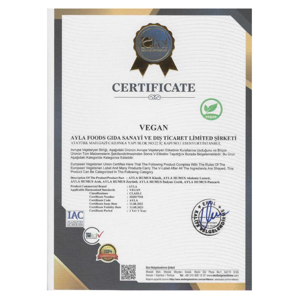 Aila Products_Certification 4